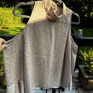 Bershka flowy cutout-shoulder midi sleeves